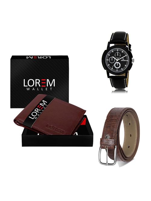 belt, wallet & watch gift combo - 19548747 - Very Small Image - 1