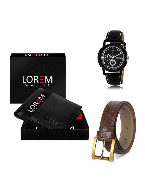 belt, wallet & watch gift combo - 19548750 - Very Small Image - 1