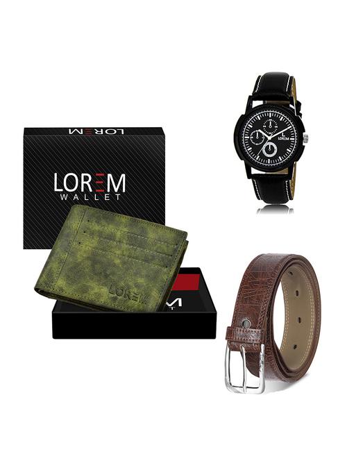 belt, wallet & watch gift combo - 19548766 - Very Small Image - 1