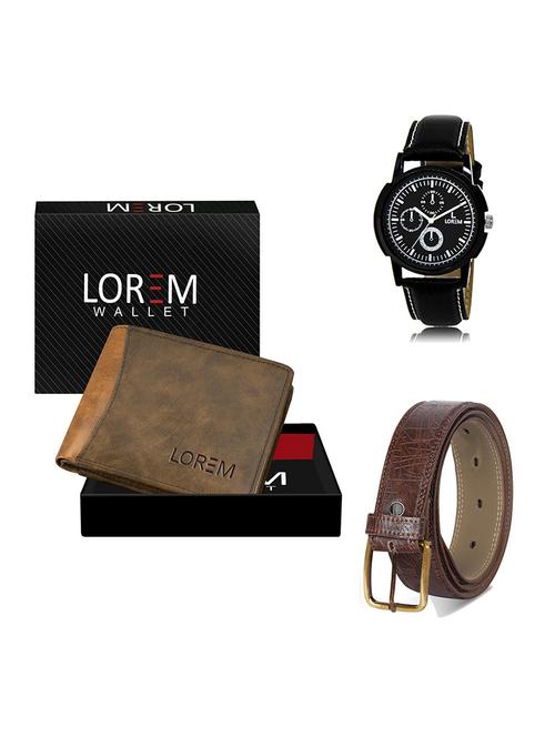 belt, wallet & watch gift combo - 19548818 - Very Small Image - 1