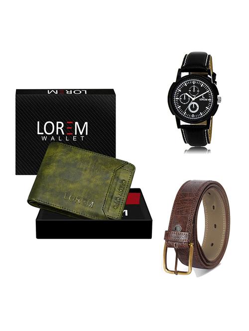 belt, wallet & watch gift combo - 19548824 - Very Small Image - 1