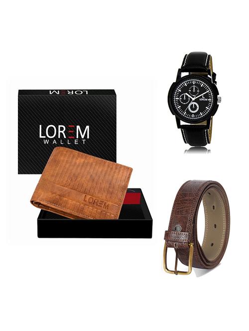 belt, wallet & watch gift combo - 19548836 - Very Small Image - 1