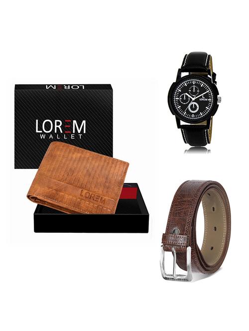 belt, wallet & watch gift combo - 19548839 - Very Small Image - 1