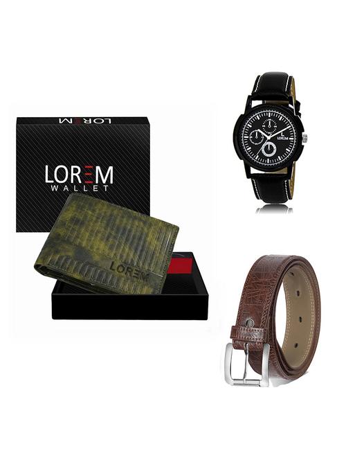 belt, wallet & watch gift combo - 19548841 - Very Small Image - 1