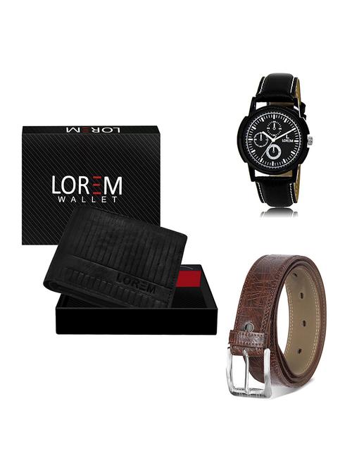 belt, wallet & watch gift combo - 19548851 - Very Small Image - 1