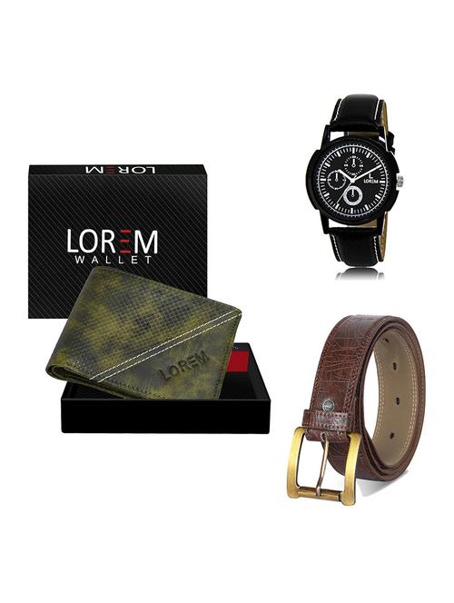 belt, wallet & watch gift combo - 19548864 - Very Small Image - 1