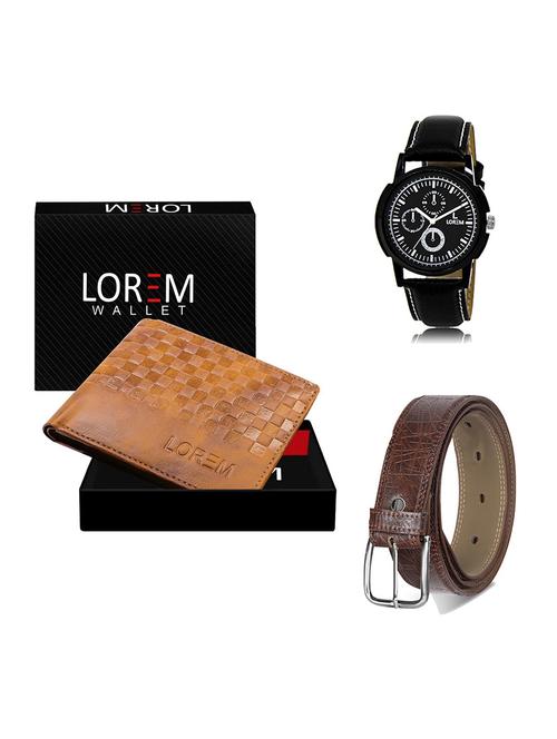 belt, wallet & watch gift combo - 19548885 - Very Small Image - 1