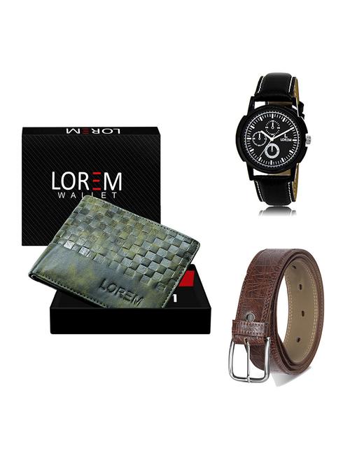 belt, wallet & watch gift combo - 19548891 - Very Small Image - 1