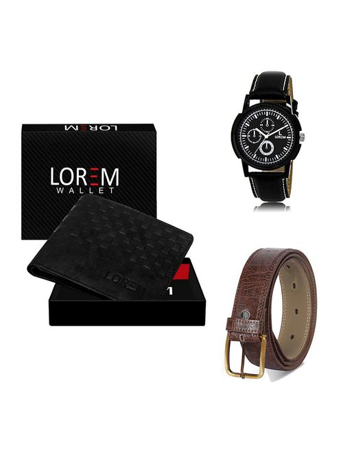 belt, wallet & watch gift combo - 19548896 - Very Small Image - 1