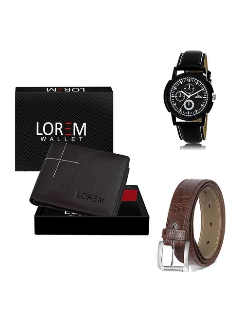 belt, wallet & watch gift combo - 19548907 - Very Small Image - 1