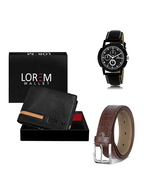 belt, wallet & watch gift combo - 19548917 - Very Small Image - 1