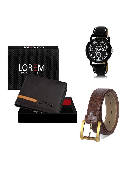 belt, wallet & watch gift combo - 19548918 - Very Small Image - 1