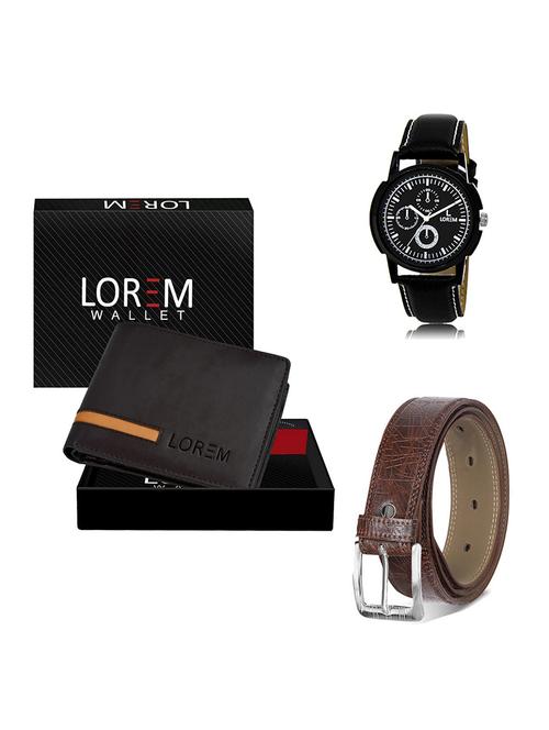 belt, wallet & watch gift combo - 19548923 - Very Small Image - 1