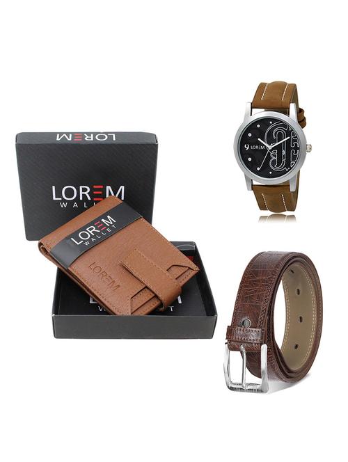 belt, wallet & watch gift combo - 19549033 - Very Small Image - 1