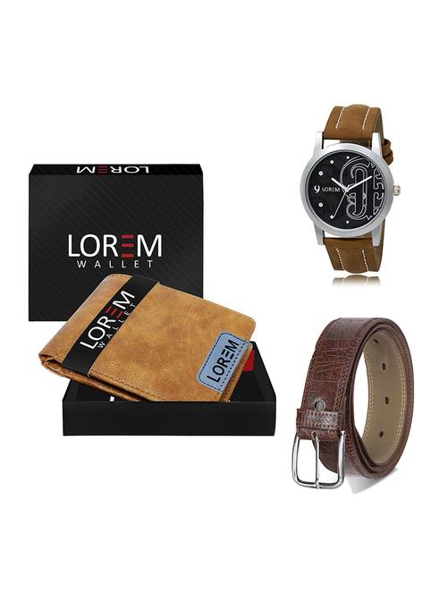 belt, wallet & watch gift combo - 19549037 - Very Small Image - 1