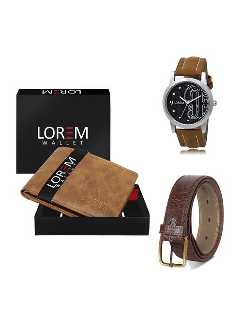 belt, wallet & watch gift combo - 19549048 - Very Small Image - 1