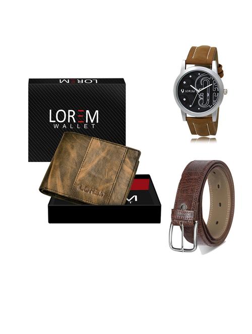 belt, wallet & watch gift combo - 19549091 - Very Small Image - 1