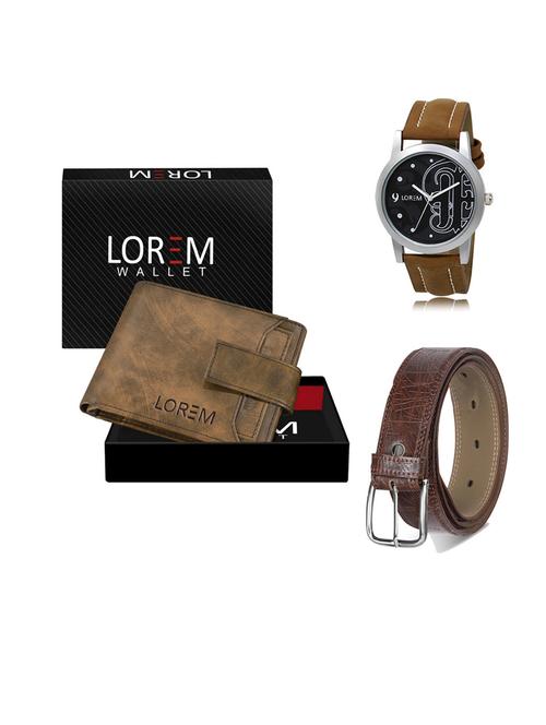 belt, wallet & watch gift combo - 19549109 - Very Small Image - 1