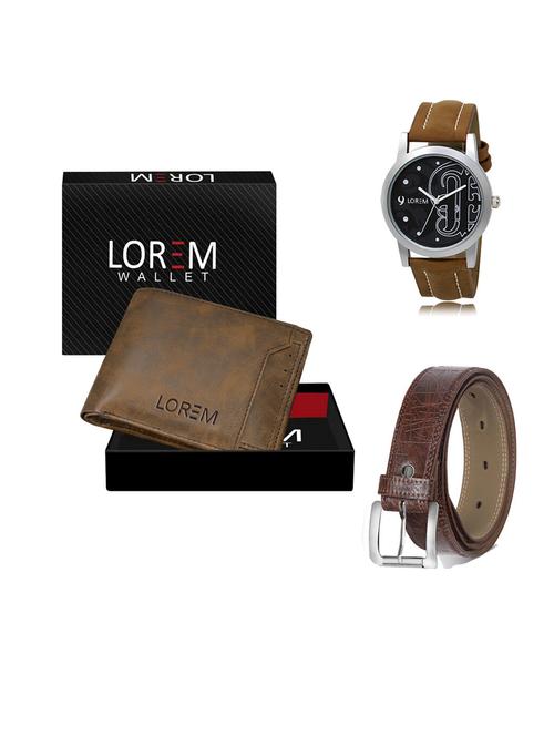 belt, wallet & watch gift combo - 19549113 - Very Small Image - 1