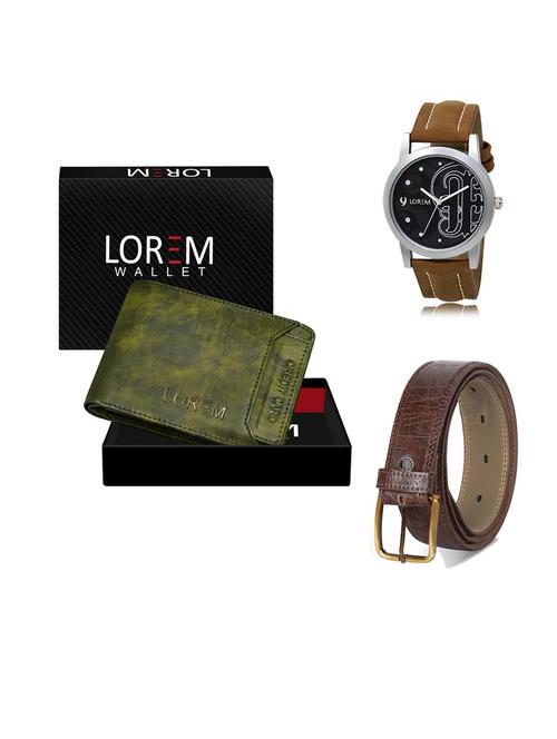 belt, wallet & watch gift combo - 19549132 - Very Small Image - 1