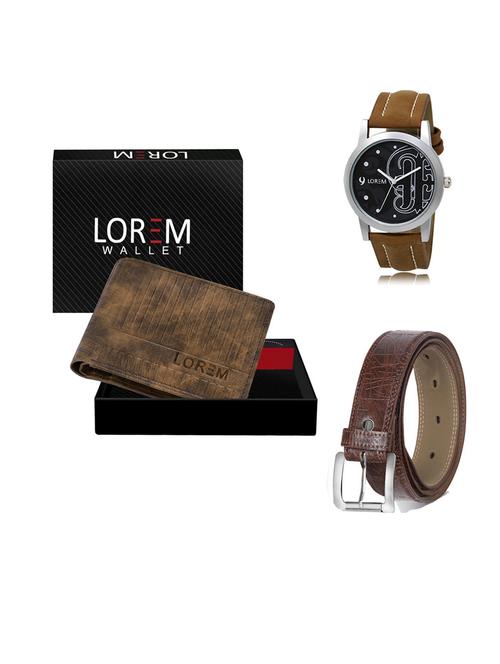belt, wallet & watch gift combo - 19549137 - Very Small Image - 1