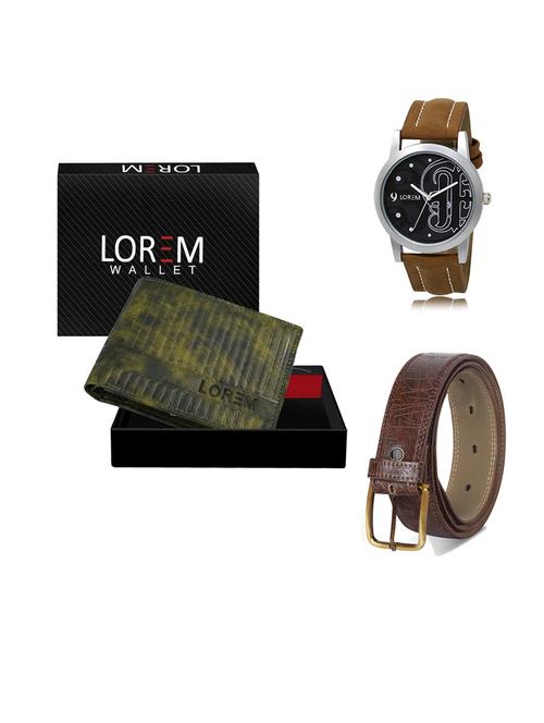 belt, wallet & watch gift combo - 19549150 - Very Small Image - 1