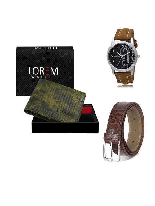 belt, wallet & watch gift combo - 19549152 - Very Small Image - 1