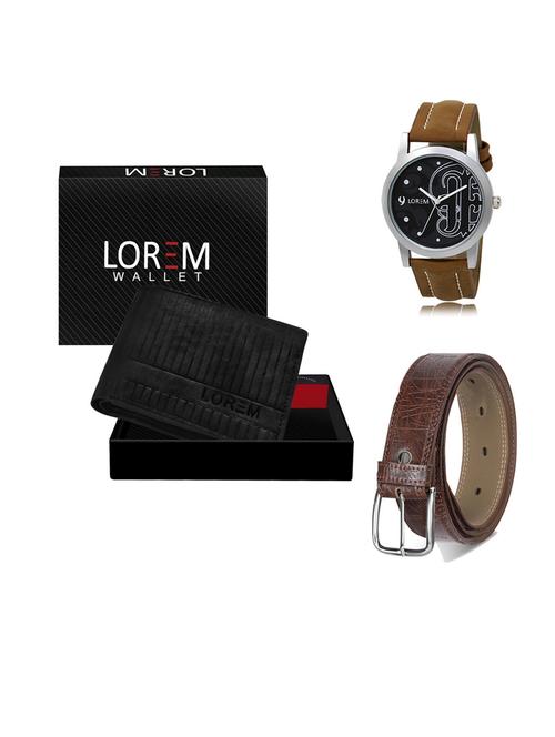 belt, wallet & watch gift combo - 19549157 - Very Small Image - 1