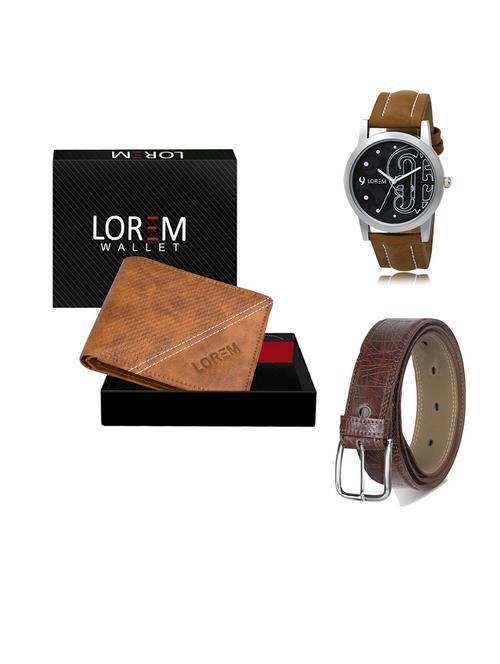 belt, wallet & watch gift combo - 19549169 - Very Small Image - 1