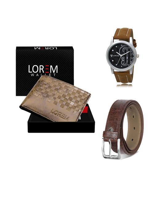 belt, wallet & watch gift combo - 19549189 - Very Small Image - 1