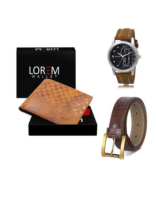 belt, wallet & watch gift combo - 19549190 - Very Small Image - 1