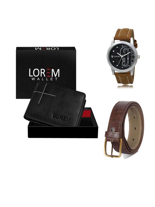 belt, wallet & watch gift combo - 19549210 - Very Small Image - 1