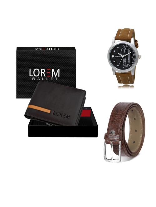 belt, wallet & watch gift combo - 19549230 - Very Small Image - 1