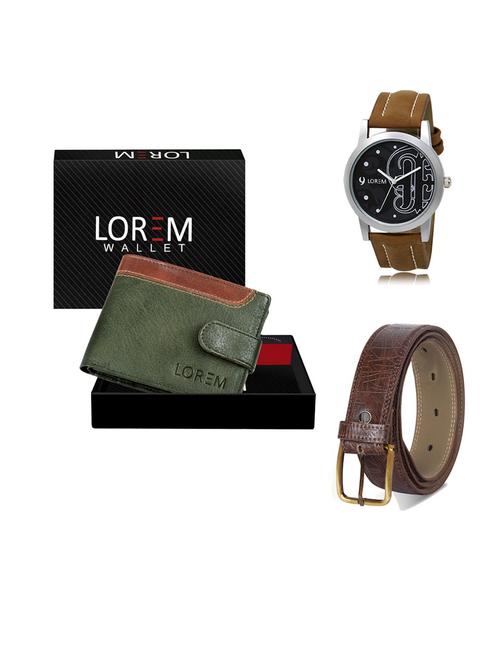 belt, wallet & watch gift combo - 19549246 - Very Small Image - 1