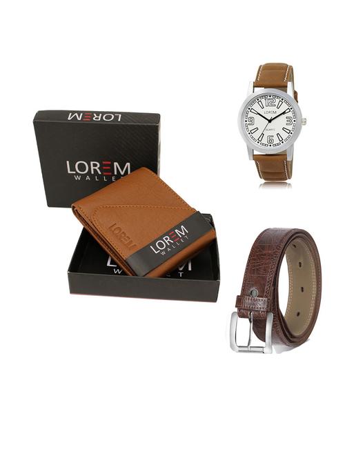 belt, wallet & watch gift combo - 19549251 - Very Small Image - 1