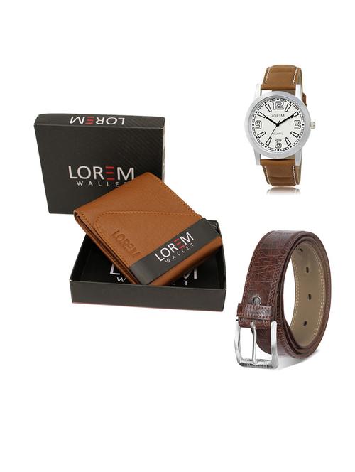 belt, wallet & watch gift combo - 19549255 - Very Small Image - 1