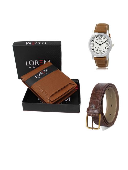 belt, wallet & watch gift combo - 19549264 - Very Small Image - 1