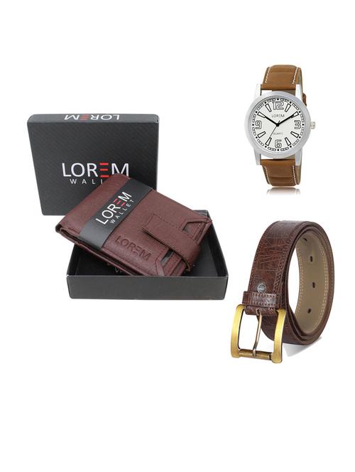 belt, wallet & watch gift combo - 19549292 - Very Small Image - 1