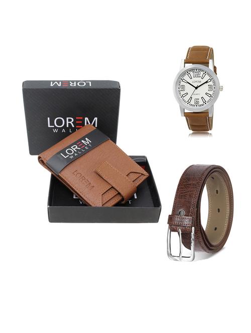 belt, wallet & watch gift combo - 19549302 - Very Small Image - 1