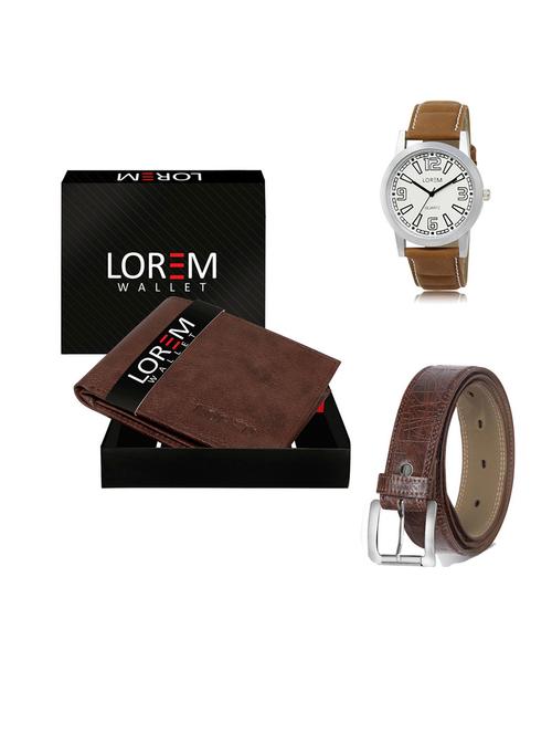belt, wallet & watch gift combo - 19549311 - Very Small Image - 1