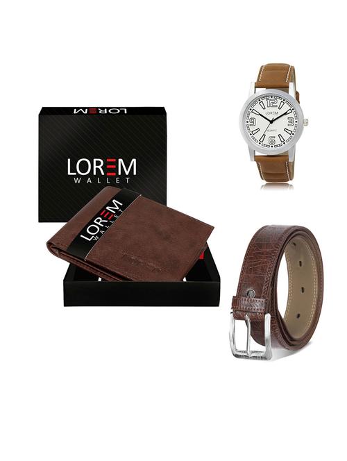 belt, wallet & watch gift combo - 19549315 - Very Small Image - 1
