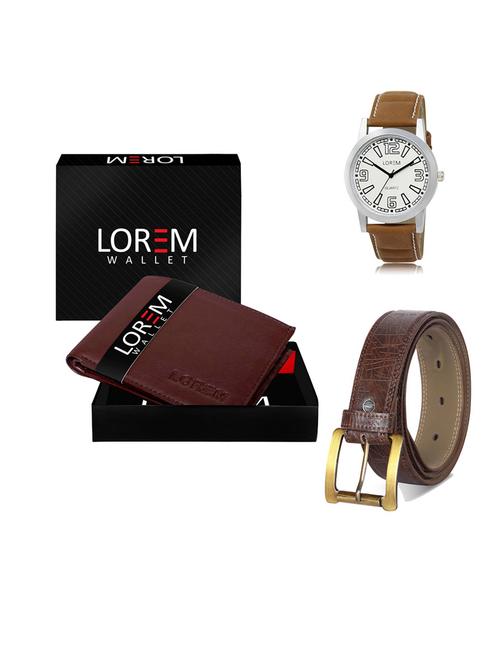 belt, wallet & watch gift combo - 19549322 - Very Small Image - 1