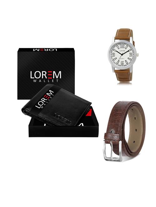 belt, wallet & watch gift combo - 19549333 - Very Small Image - 1