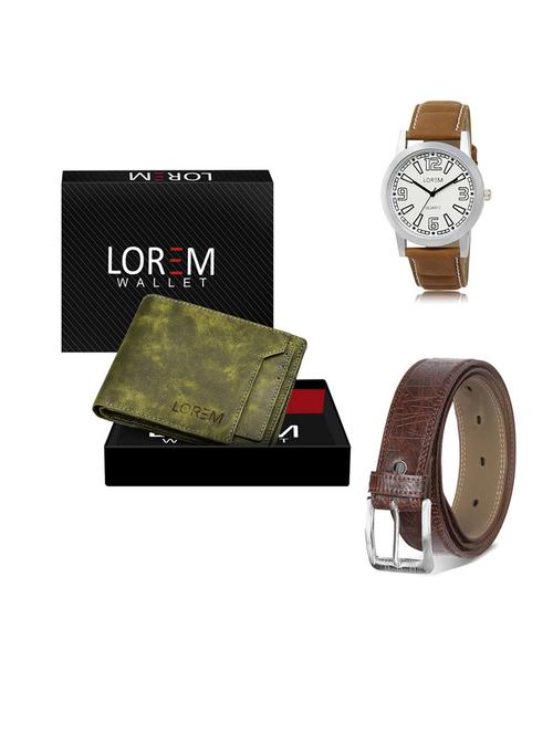 belt, wallet & watch gift combo - 19549339 - Very Small Image - 1