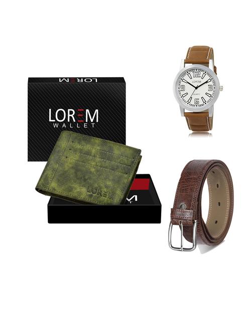 belt, wallet & watch gift combo - 19549343 - Very Small Image - 1