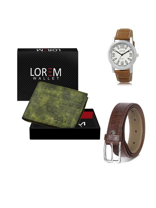 belt, wallet & watch gift combo - 19549344 - Very Small Image - 1