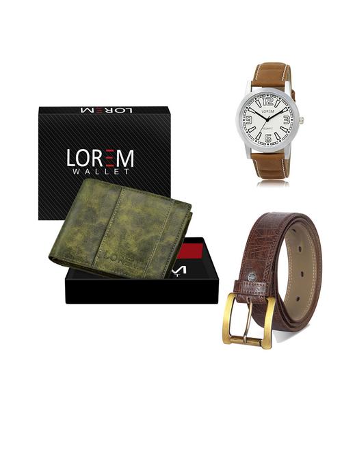 belt, wallet & watch gift combo - 19549346 - Very Small Image - 1
