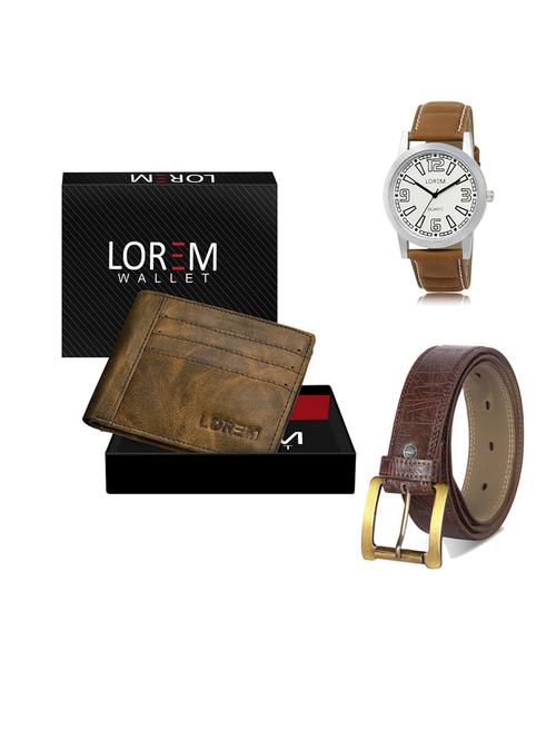 belt, wallet & watch gift combo - 19549352 - Very Small Image - 1