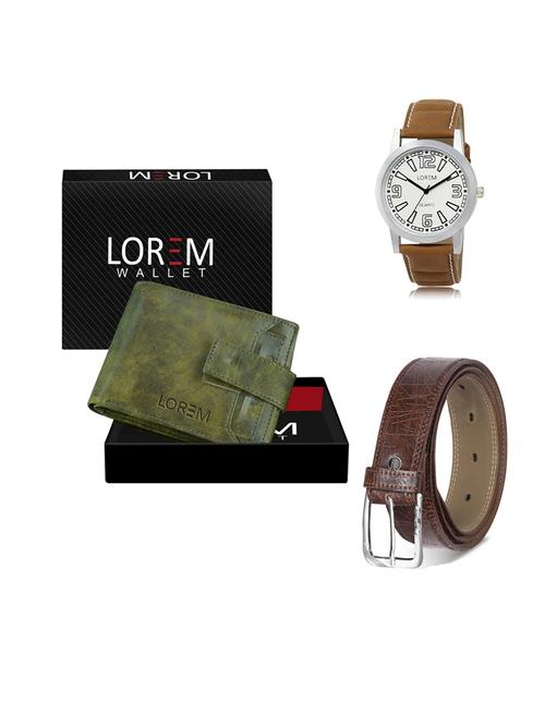 belt, wallet & watch gift combo - 19549374 - Very Small Image - 1