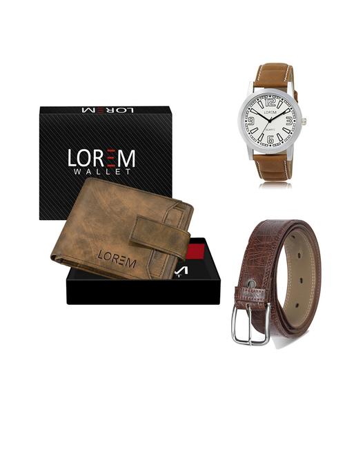 belt, wallet & watch gift combo - 19549379 - Very Small Image - 1